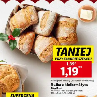 Lidl Bułka z kiełkami żyta 70 g oferta