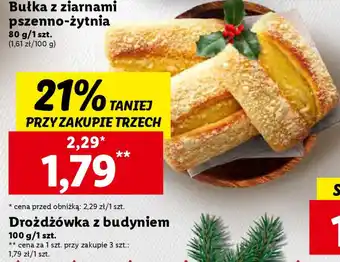 Lidl Drożdżówka z budyniem 100g oferta