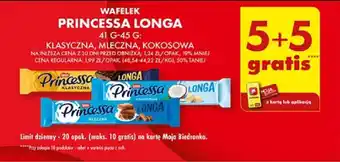 Biedronka WAFELEK PRINCESSA LONGA 41-45 g oferta