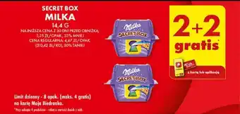 Biedronka SECRET BOX MILKA 14,4 g oferta