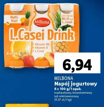 Lidl MILBONA Napój jogurtowy 6 x 100 g oferta