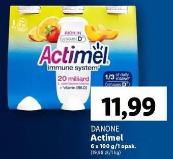 Lidl DANONE Actimel 6x100g oferta