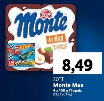 Lidl ZOTT Monte Max 4 x 100 g oferta