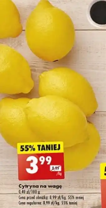 Biedronka Cytryna na wagę 1 kg oferta