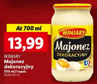Lidl WINIARY Majonez dekoracyjny 700 ml oferta