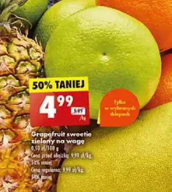 Biedronka Grapefruit sweetie zielony na wagę 1 kg oferta