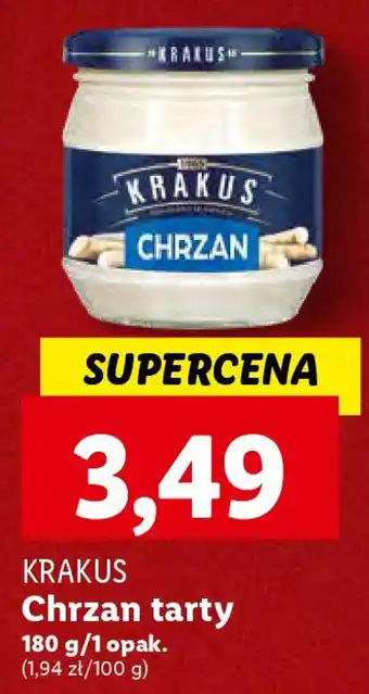Lidl KRAKUS Chrzan tarty 180 g oferta