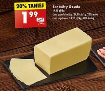 Biedronka Ser żółty Gouda 100 g oferta