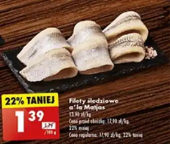 Biedronka filety śledziowe a'la Matjas 100 g oferta