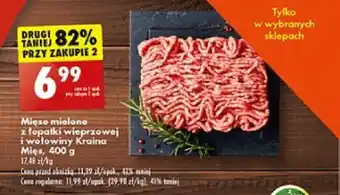 Biedronka Mięso mielone z łopatki wieprzowej i i wołowiny Kraina Mięs 400 g oferta