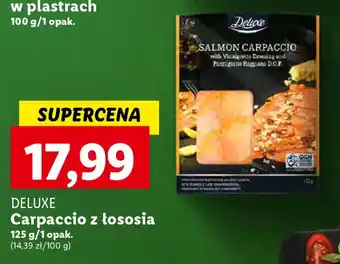 Lidl DELUXE Carpaccio z łososia 125 g oferta