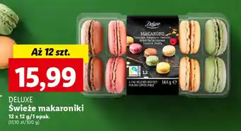 DELUXE Świeże makaroniki 12 x 12 g