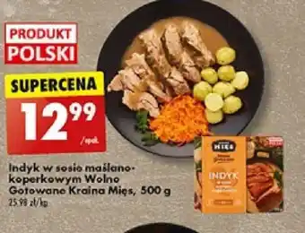 Biedronka Indyk w sosie maślano-koperkowym Wolno Gotowane Kraina Mięs, 500 g oferta