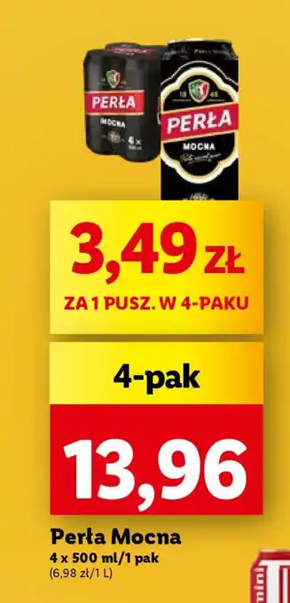 Lidl Perła Mocna 4 x 500 ml oferta