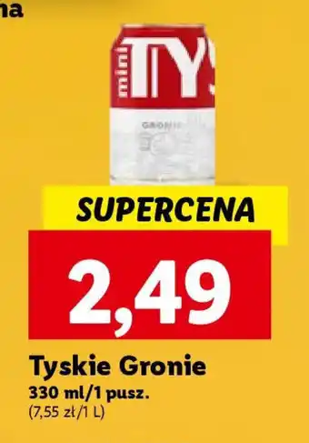Lidl Tyskie Gronie 330 ml oferta