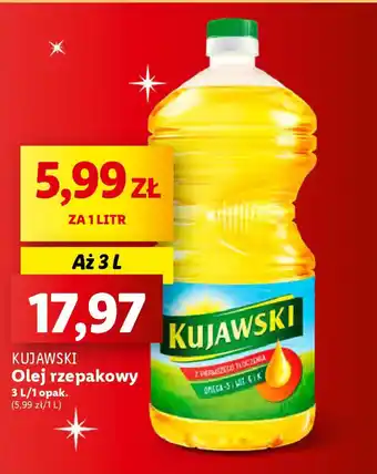 Lidl KUJAWSKI Olej rzepakowy 3 l oferta