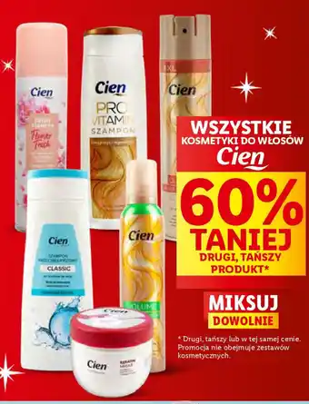Lidl WSZYSTKIE KOSMETYKI DO WŁOSÓW Cien oferta