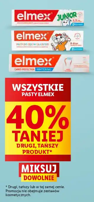 Lidl WSZYSTKIE PASTY ELMEX oferta
