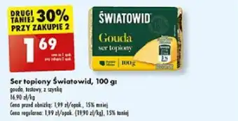Biedronka Ser topiony Swiatowid 100 g oferta