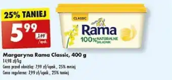 Biedronka Margaryna Rama Classic, 400 g oferta