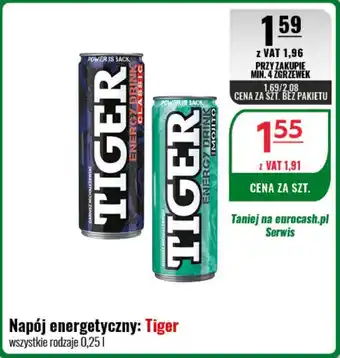 Eurocash Napój energetyczny: Tiger 0,25 l oferta