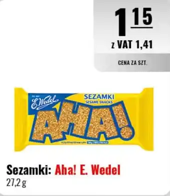 Eurocash Sezamki: Aha! E. Wedel 27,2 g oferta