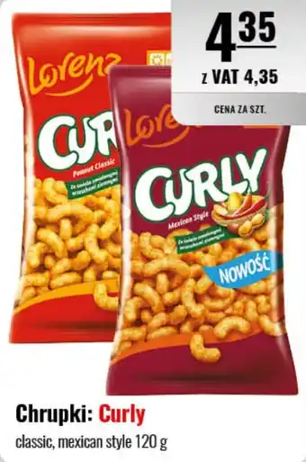 Eurocash Chrupki: Curly 120 g oferta