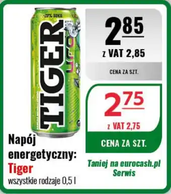 Eurocash Napój energetyczny: Tiger 0,5 l oferta