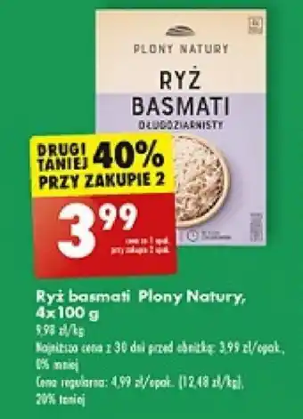 Biedronka Ryż basmati Plony Natury, 4x100 g oferta