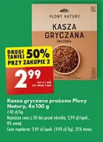 Biedronka Kasza gryczana prażona Plony Natury, 4x100 g oferta