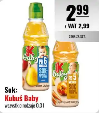 Eurocash Sok: Kubuś Baby 0,3 l oferta