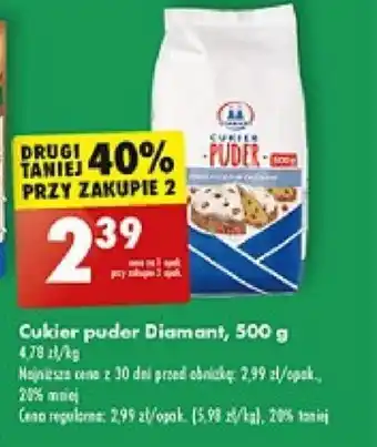 Biedronka Cukier puder Diamant 500 g oferta