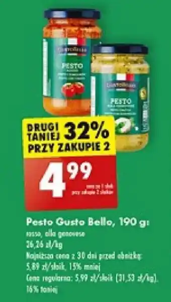 Biedronka Pesto Gusto Bello 190 g oferta