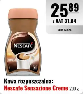 Eurocash Kawa rozpuszczalna: Nescafe Sensazione Creme 200 g oferta