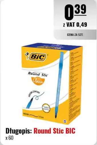 Eurocash Długopis: Round Stic BIC oferta