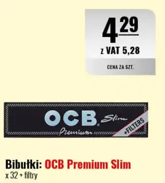 Eurocash Bibułki: OCB Premium Slim x 32 + filtry oferta
