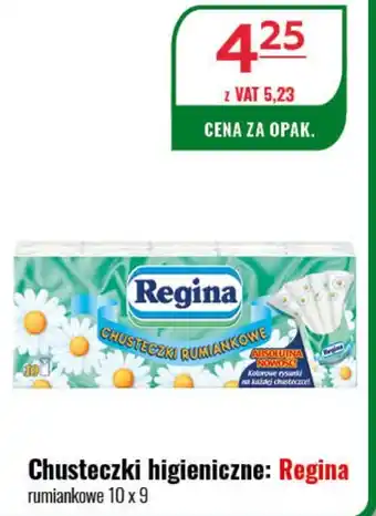 Eurocash Chusteczki higieniczne: Regina rumiankowe 10 x 9 oferta