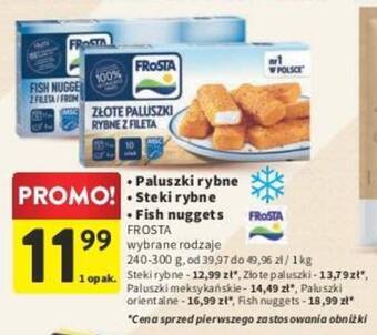 Intermarche Paluszki rybne / Steki rybne / Fish nuggets FROSTA 240-300 G oferta