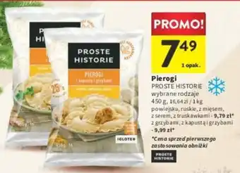 Intermarche Pierogi PROSTE HISTORIE 450 g oferta