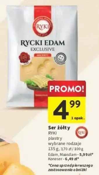 Intermarche Ser żółty RYKI 135 g oferta