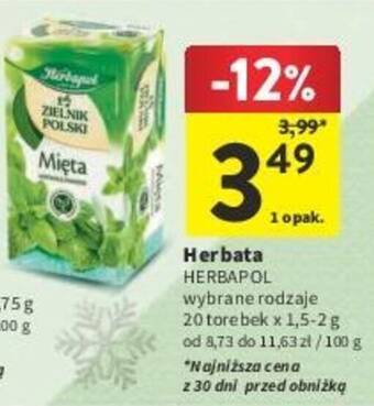 Intermarche Herbata HERBAPOL 20 torebek oferta
