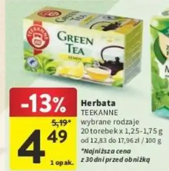 Herbata TEEKANNE 20 torebek