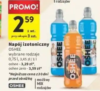 Intermarche Napój izotoniczny OSHEE 0,75l oferta