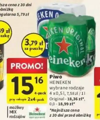 Intermarche Piwo HEINEKEN 4x0,5l oferta