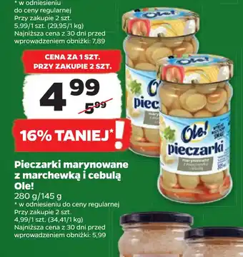 Netto Pieczarki marynowane z marchewką i cebulą ole! oferta