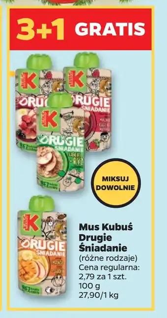 Netto Mus kubuś drugie śniadanie oferta
