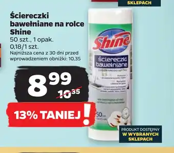 Netto Ściereczki bawełniane na rolce shine oferta