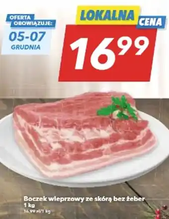 Lewiatan Boczek wieprzowy ze skórą bez żeber 1 kg oferta