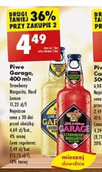 Biedronka Piwo Garage, 400 ml oferta