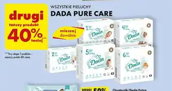 Biedronka WSZYSTKIE PIELUCHY DADA PURE CARE oferta